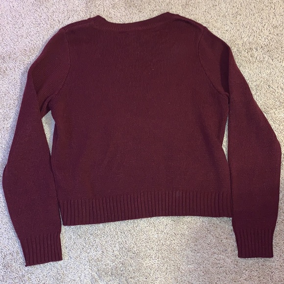 Women’s H&M Maroon Lightweight Knit Sweater - Picture 6 of 7